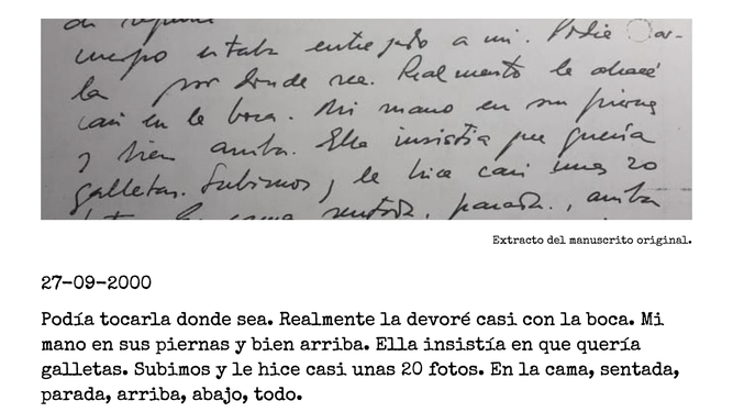 Captura de un fragmento de los diarios de Roma