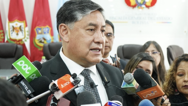 El fiscal general de Bolivia, Juan Lanchipa