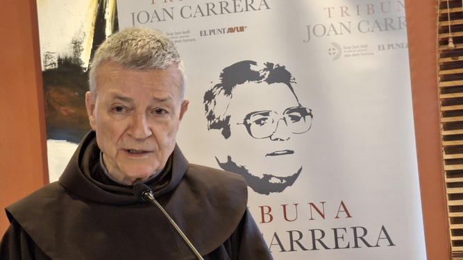 Santiago Agrelo, en la Tribuna Joan Carrera
