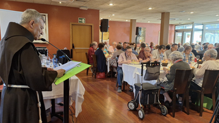 Santiago Agrelo, en la tribuna Joan Carrera