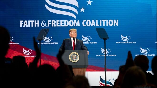 Los cristianos conservadores se entregan a Trump