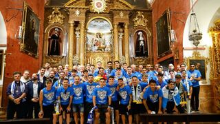 El Málaga CF asciende a Segunda y se lo agradece a la Virgen