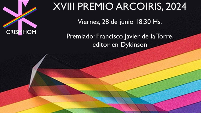Javier de la Torre, premio Arco Iris de CRISMHOM