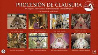 Imágenes de la procesión de clausura del II Congreso Internacional de de Hermandades y Piedad Popular