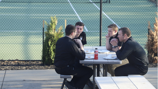 Seminaristas en un momento de descanso