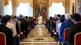 Francisco, en la audiencia a los dehonianos