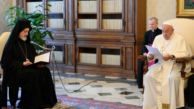 Francisco, con una delegación del Patriarcado Ecuménico de Constantinopla