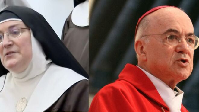 La ex abadesa de Belorad, y el ex nuncio Viganò