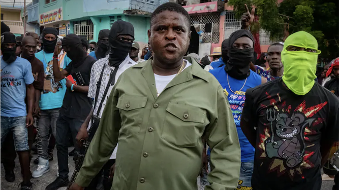 Jimmy Cherizier, alias 'Barbecue', líder de una banda en Haití