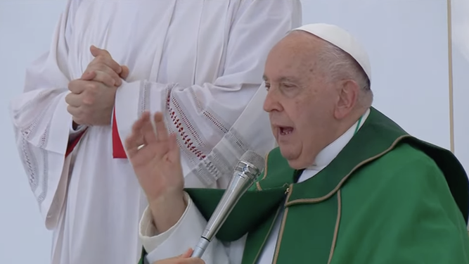 Francisco, en su despedida de Trieste