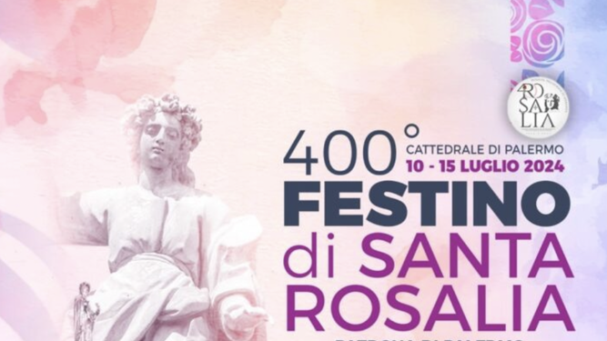 Cartel conmemorativo del 4º centenario de Santa Rosalía