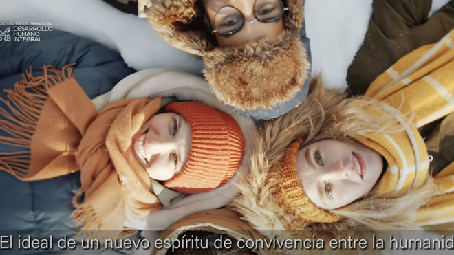 Fotograma del vídeo con el resumen del Mensaje del Papa