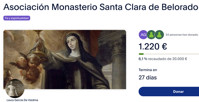 Las monjas excomulgadas de Belorado lanzan un crowdfounding