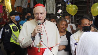 El cardenal Aguiar, en Tepito