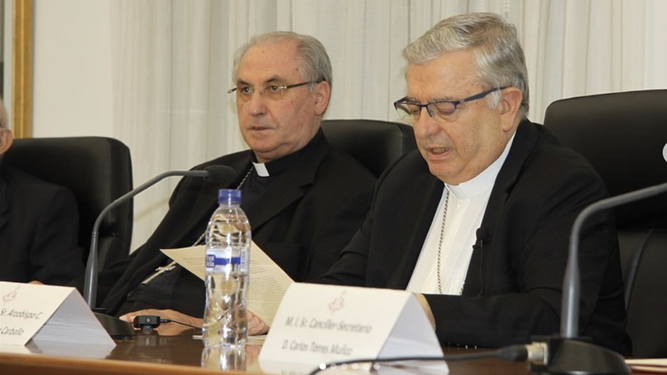 Rodríguez Carballo con Celso Morga