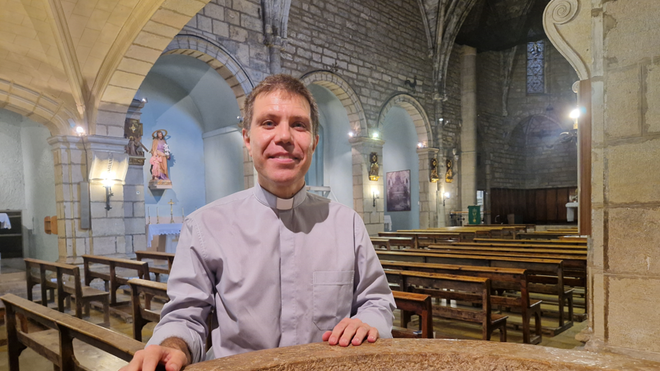 Serrano, en la iglesia de Tivissa, su pueblo natal