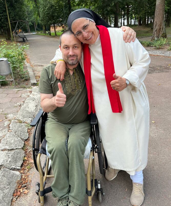 Sor Lucía Caram, en Ucrania