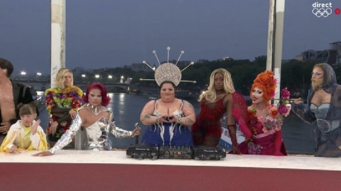 Parodia de La Última Cena, en la ceremonia inaugural