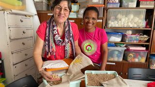 Una de las salas de costura de Micaela