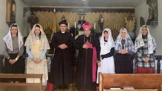 Rodrigo Ribeiro da Silva en una jornda vocacional