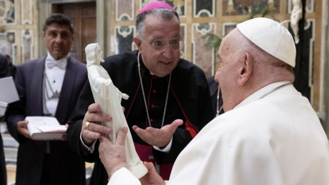 El Papa y Ginés García Beltrán