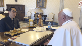 Francisco, durante la entrevista