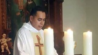 El sacerdote Leonel Balmaceda, detenido por el Gobierno de Ortega. Foto Cortesía Confidencial