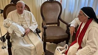 Sor Lucía, con el Papa Francisco esta semana
