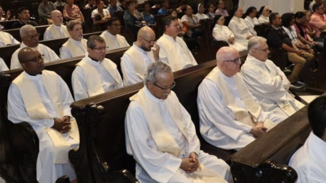 Misa durante el encuentro de obispos en Panamá sobre la pastoral con migrantes