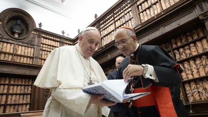Francisco, con el cardenal Tolentino