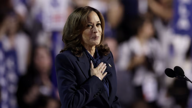 Kamala Harris acepta la nominación como candidata demócrata a la presidencia de EEUU
