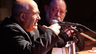 El cardenal Tolentino con Carlos Galli