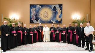 Francisco, con los obispos de Oriente Medio