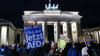 Protesta contra el AfD en Berlin