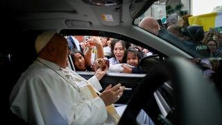 Francisco, a su llegada al túnel de la Amistad