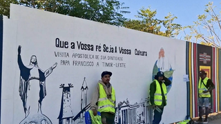 Esperando al Papa en Timor