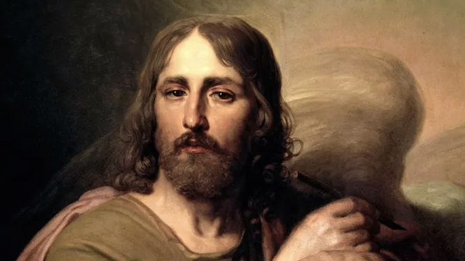 San Lucas, en una obra de Vladimir Borovikovsky