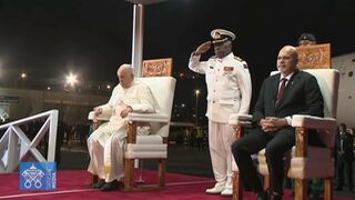 Llegada del Papa a Port Moresby