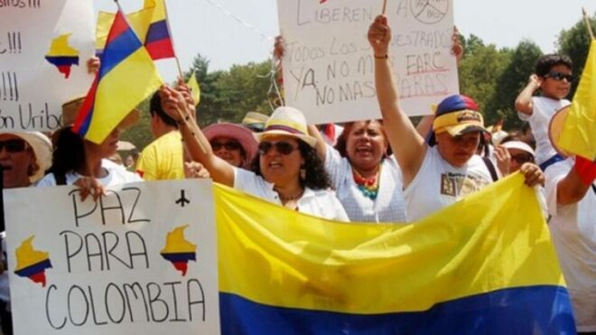 Reivindicación de la paz en  Colombia