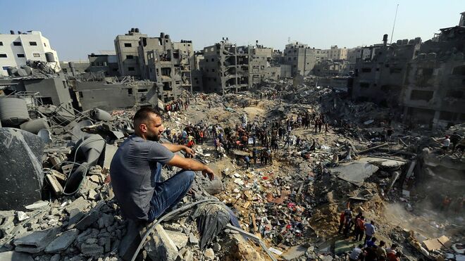 Escombros en Jaliba. Guerra de Gaza