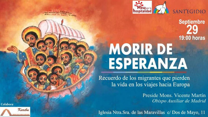 Cartel de la convocatoria de Sant'Egidio