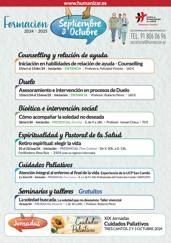 Formación septiembre y octubre