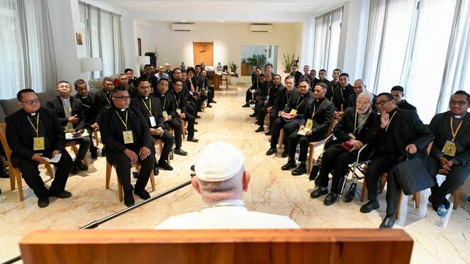 Viaje apostólico a Timor Oriental - Encuentro de jesuitas