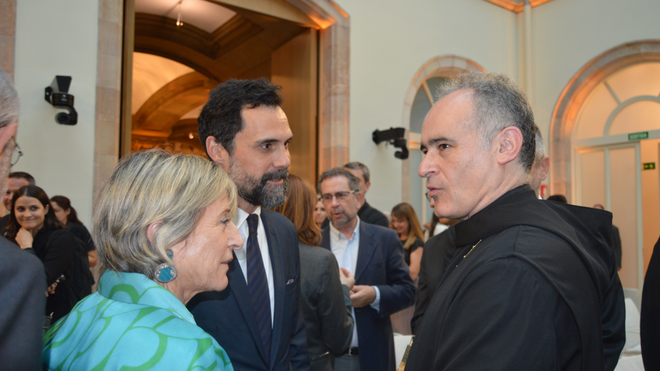 El abad de Montserrat, Manel Gasch, en el Parlament