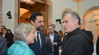 El abad de Montserrat, Manel Gasch, en el Parlament