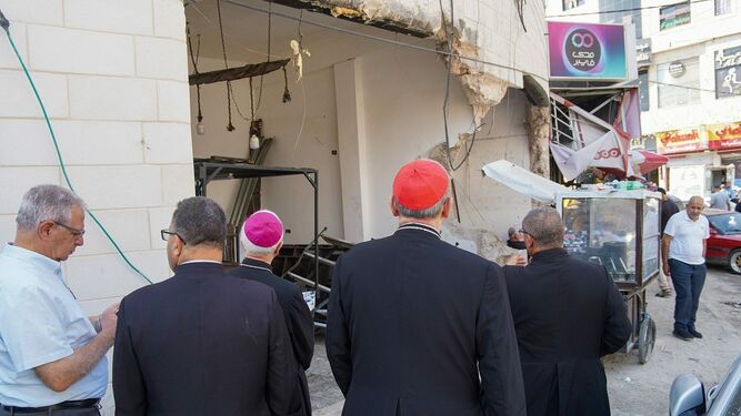 Cardenal Pizzaballa visita Yenín, Cisjordania