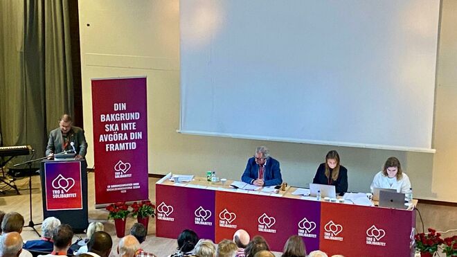 García de Andoin, en el congreso de la Internacional Socialista