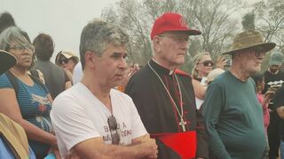 Cardenal Steiner en la Tierra Indígena Nhanderu Marangatu