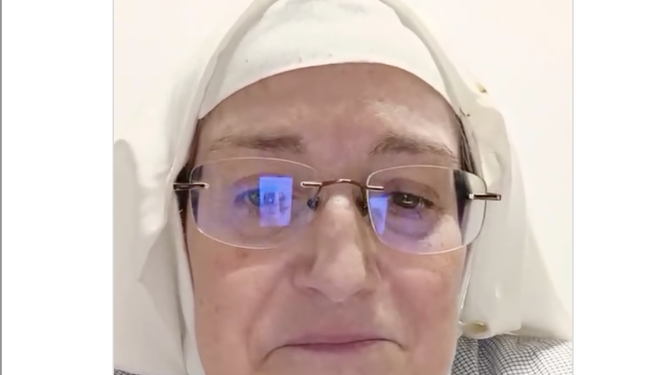 Captura de la ex abadesa en Instragram