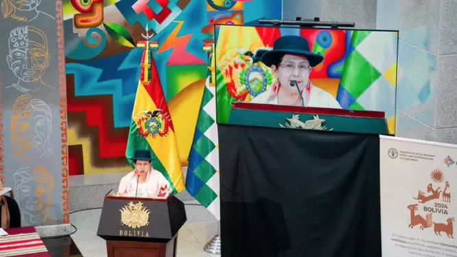 Celinda Sosa Lunda, ministra de Exteriores de Bolivia